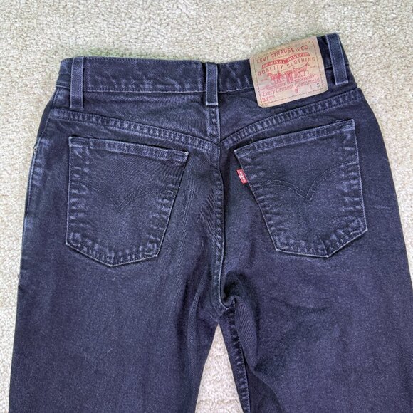 VTG Levis 517 Jeans Womens Slim Fit Bootcut Black Denim Sz 5 Y2K 2001 27x29 E831 - Picture 8 of 13
